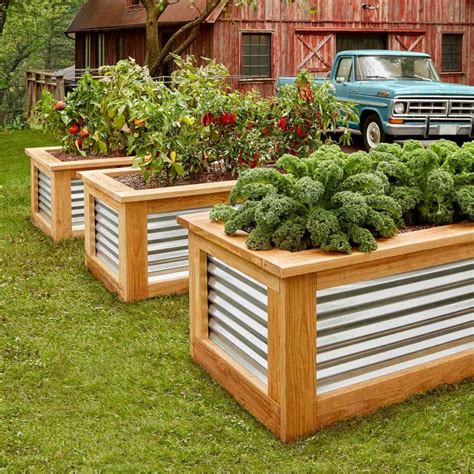 metal above ground planter boxes